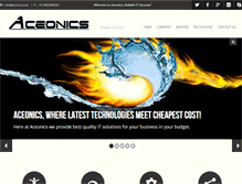 Tablet Screenshot of aceonics.com